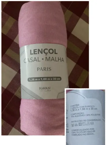 Lençol casal com elástico - Havan