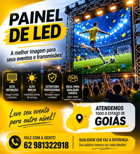 Painel de Led para eventos e comemorações