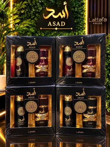 Kit Perfume Asad árabe original com hidratante