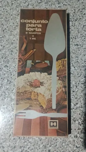 Antiguidade Talher Antigo 6 Garfos + 1 Pá Hércules