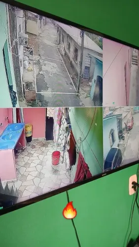 Kit de 4 câmeras instalado!