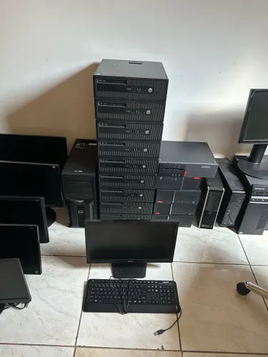 Computador lenovo ou hp 16 gb ram ddr4 i5 oitava geração fonte 80 plus ssd 240gb