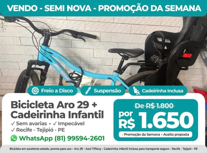 Bicicleta aro 29 em promoção