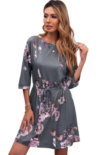 Vestido túnica floral novo