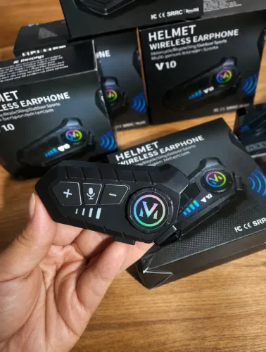 *NOVO* Fone Bluetooth para Capacete de Moto Y10 - Intercomunicador Sem Fio ?