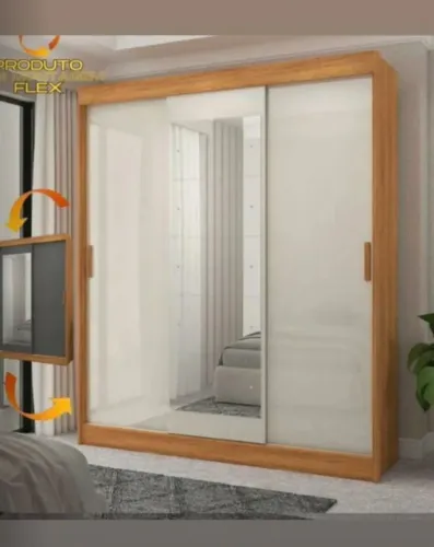 Guarda roupa de casal porta de correr 