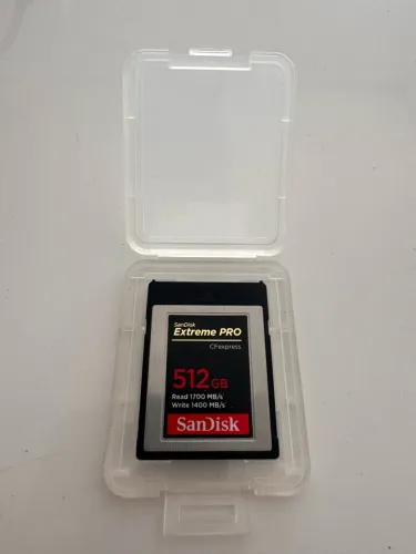 Cartão CF express Sandisk 512 gb novo