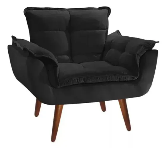 POLTRONA OPALLA 1 LUGAR PRETO