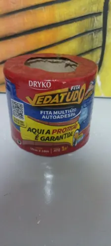 Dryko Fita Veda Tudo Multiuso Autoadesiva 10cm x 10m Proteção Garantida