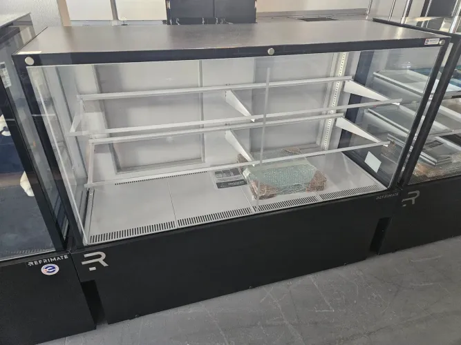vitrine refrigerada ar forçado 1,45m para padaria - a pronta entrega 