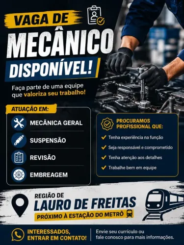 Vaga mecânico 