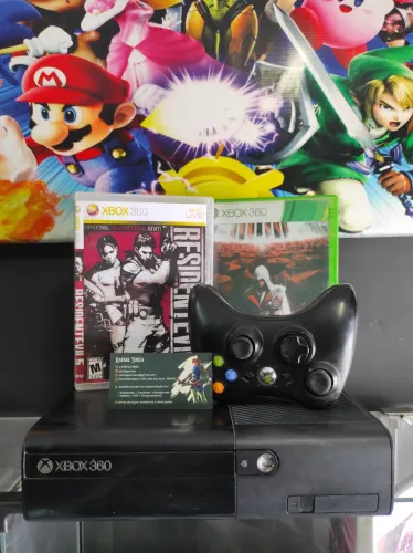 Xbox360 slim cheio de jogos com garantia !