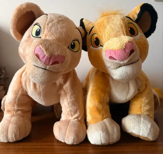 Pelúcias Simba e Nala Oficiais Disney Store