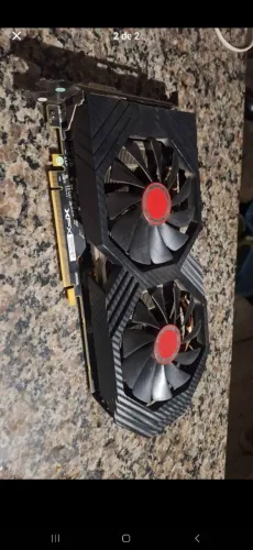 Placa De Vídeo Xfx Rx 590 8gb Fatboy Oc+ Gddr5 Rx-590p8dfd6 (Usado)
