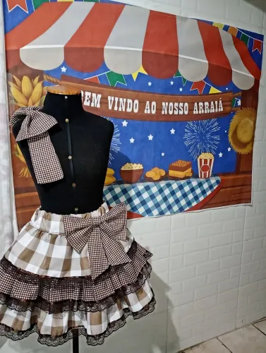 Saia Junina Marrom