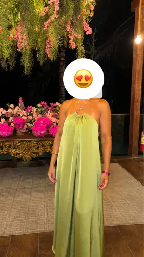Vestido Verde Costas Nuas - Usado 1x - Lindo! ?