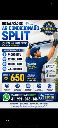 Instalação de ar condicionado 