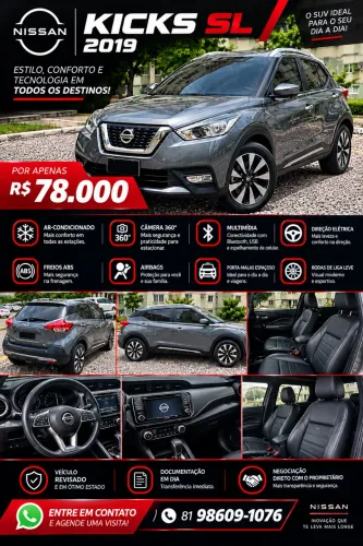 Nissan Kicks SL 1.6 16V Flexstar 5P Aut. 2019