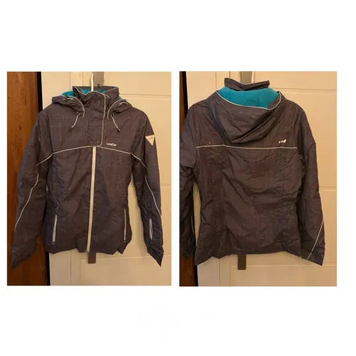 WEDZE Jaqueta de esqui alpino feminina Ski-P 500 -Cinza  P Para neve, ski e snowboard