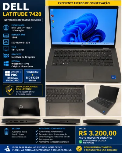 NOTEBOOK DELL LATITUDE 7420
