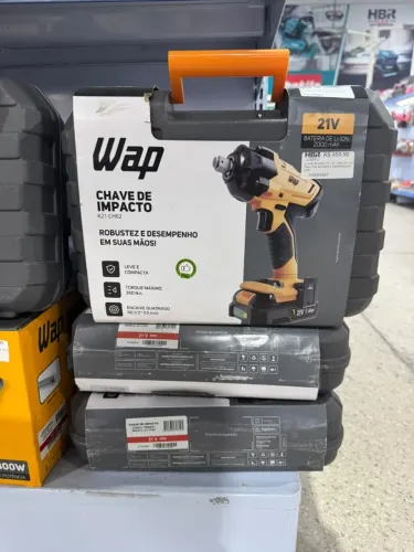 CHAVE DE IMPACTO 1/2" 13MM 21V K21 CH02 COM BATERIA E CARREGADOR - WAP