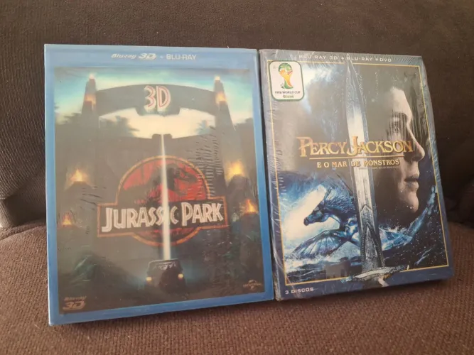 Blu-ray 3D Jurassic Park e Percy Jackson