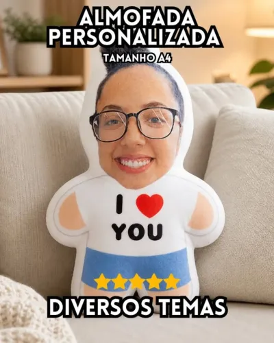 Almofada Personalizada Mini Eu Presente Namorados