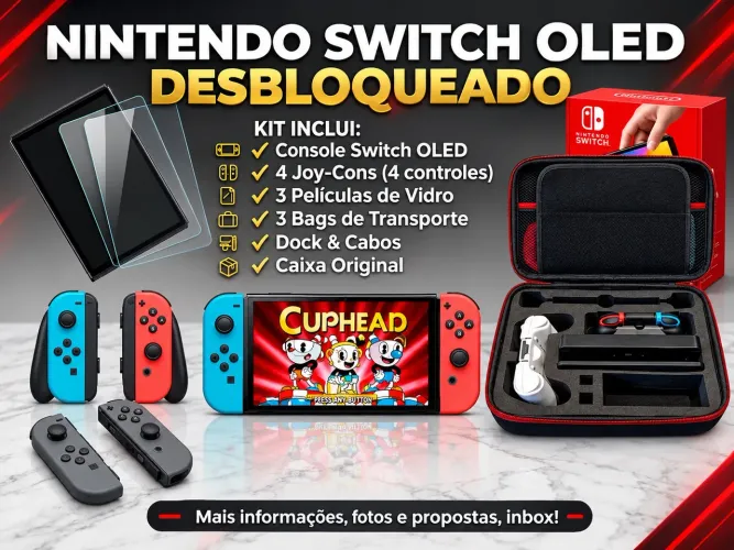 Nintendo Switch Oled + 256 GB Ssd desbloqueado