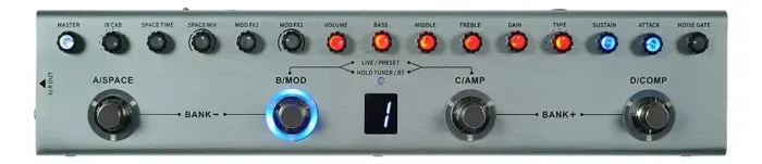 Pedal Multi-Efeitos Cuvave Tank-B Para Baixo c/ 36 Efeitos e Bluetooth - LACRADAAAAA!!!!!!