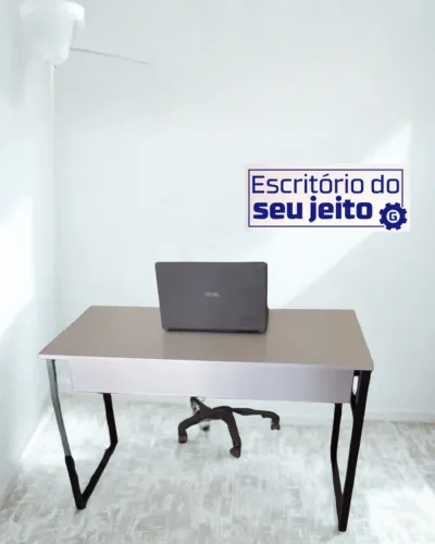 Mesa de Estudo REFORÇADA NOVA 1,1m Multiuso BRANCA para Computador Notebook Escrivaninha