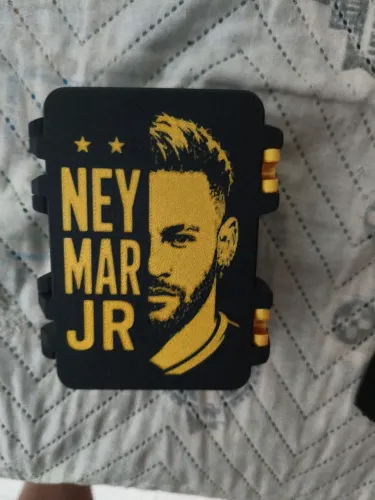 Caixinha porta figurinhas do Neymar 