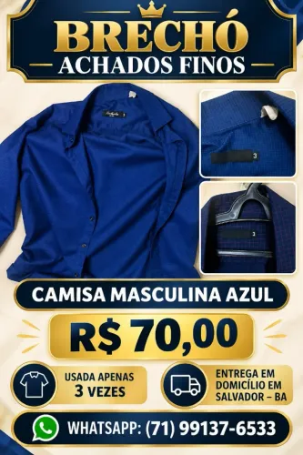 camisas sociais 03 vezes de uso da marca estinto 