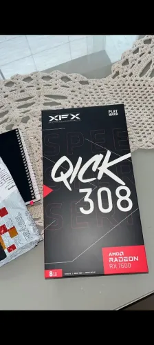 Placa de Vídeo XFX AMD Radeon RX 7600 Speedster QICK 308, 8GB, GDDR6, FSR, Ray Tracing.