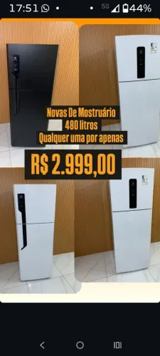 Geladeira Nova 480 litros por Apenas 2.999,00