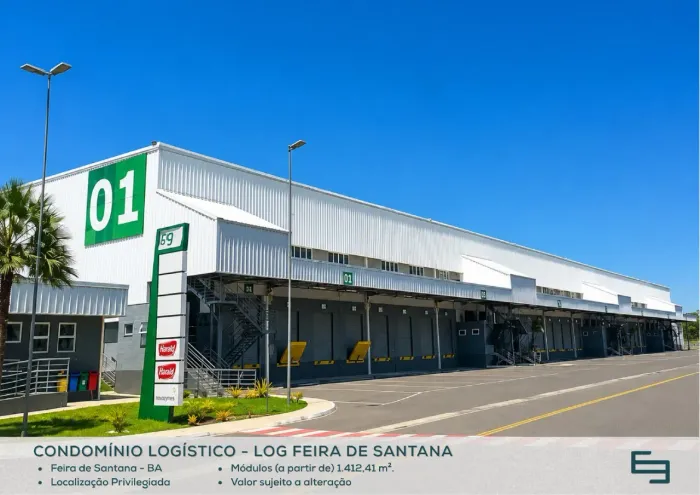 Galpão para alugar em Feira de Santana/BA com 1.412,41 m² no Log Feira de Santana