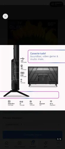 Televisão 50 polegadas