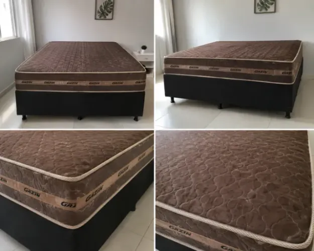 Cama Box Casal + Colchão Gazin - R$ 550