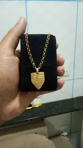Cordão de ouro elo português 
