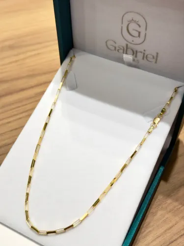 Cordão de ouro Cartier tijolinho 9.3g Novo ( LOJA FÍSICA )