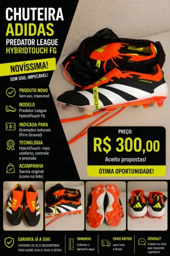 Chuteira Adidas Predator 39/40