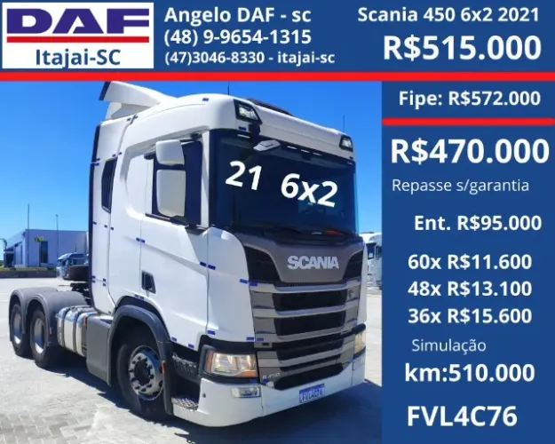 Scania R450 6x4 2021 