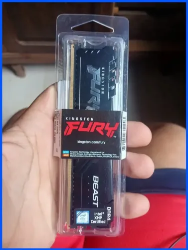 Memória Kingston Fury Beast 8GB DDR4 3200MHz para alto desempenho tempo limitado