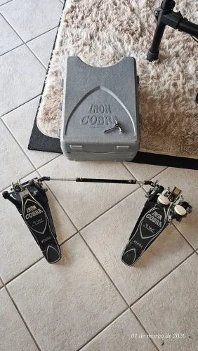 Pedal Duplo Tama Iron Cobra hp900 de Fita 