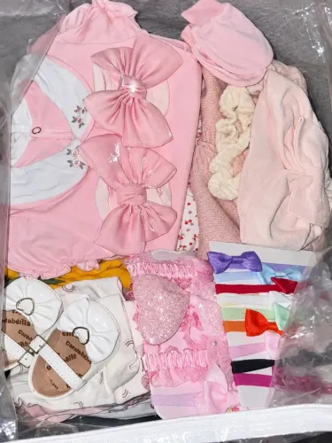 Lote de roupas de bebê menina 1-3 meses