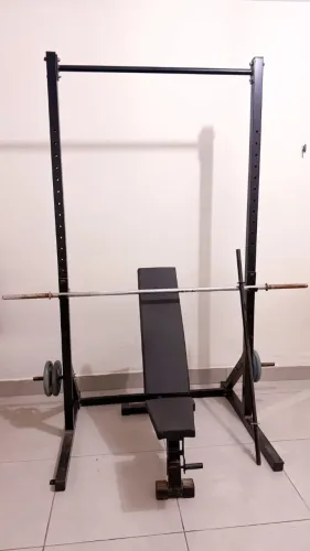 Rack de agachamento aparelho de academia e exercicios