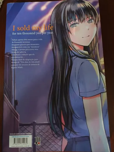 Mangá I Sold My Life For Ten Thousand Yen Vol 3 Final - JBC`
