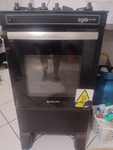 Vendo Fogão elétrico Atlas 4 Bocas Preto