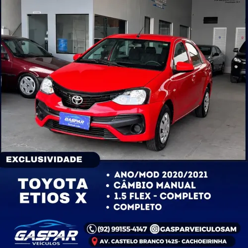 Toyota Etios X Sedan 1.5 Flex 16V 4P Mec. 2020