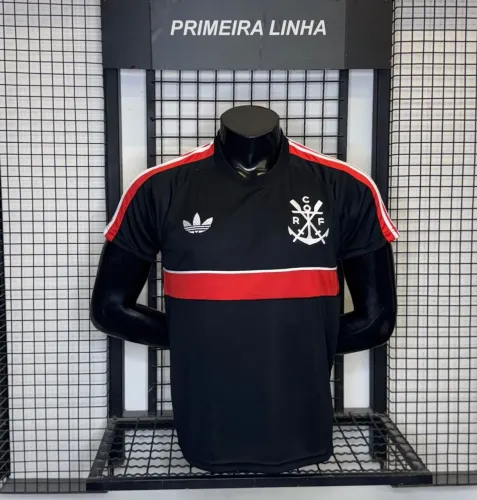 Camisa Flamengo CRF preta do kit de treino viagem