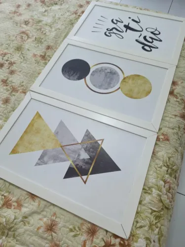 Conjunto de 3 quadros usados | 55x35x1 cada